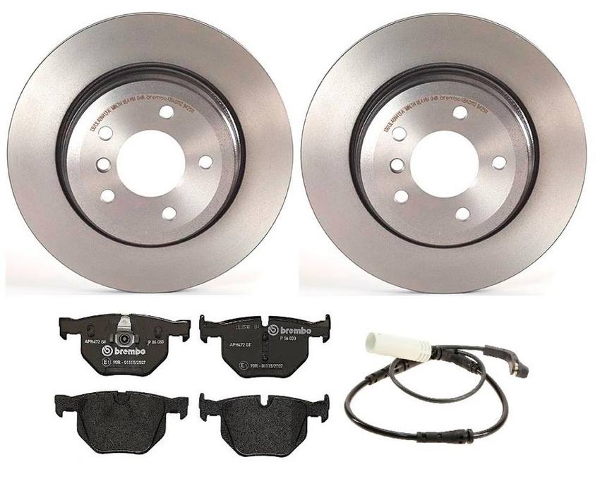 BMW Brembo Brake Kit - Pads and Rotors Rear (320mm) (Low-Met) 34356789493 - Brembo 1535256KIT